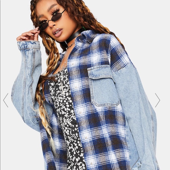 Twisted Logic Denim Jacket - Picture 1 of 4